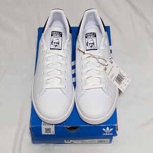 Adidas White and Blue Sneakers